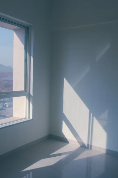 Сонце Світить Крізь Вікно Стіні — стокове фото