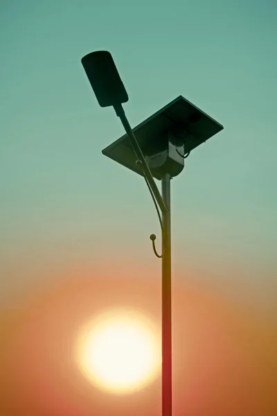 Pouliční Osvětlení Solární Panely Indie — Stock fotografie