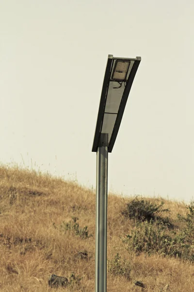 Street Light Solar Panel Ινδία — Φωτογραφία Αρχείου