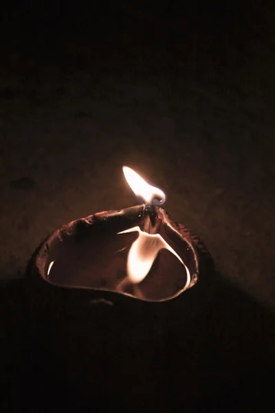 Llama Diya Tradicional Maharashtra India —  Fotos de Stock