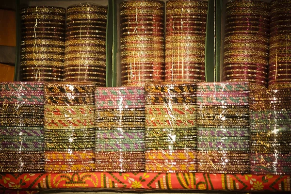 Bangles Métalliques Marché Inde — Photo