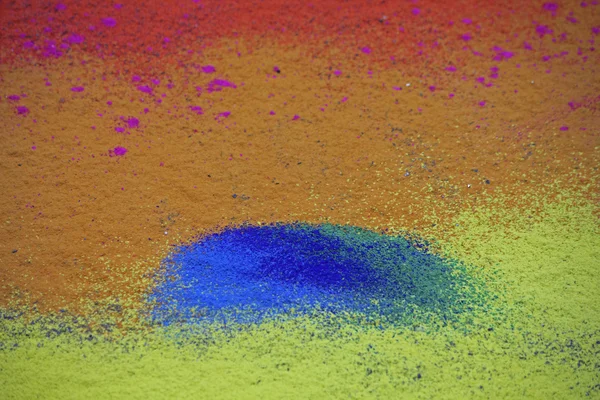 Renkli Rangoli Diwali Festivali sırasında Maharashtra, Hindistan