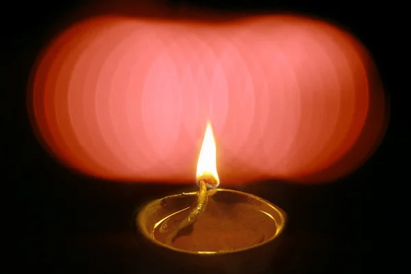 Öllampe in diwali festival, indien. — Stockfoto