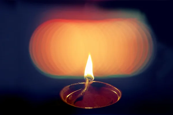 Lámpara de aceite en el Festival Diwali, India . — Foto de Stock