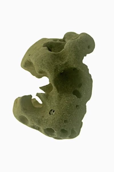 Roca con agujero hecho por criaturas marinas — Foto de Stock