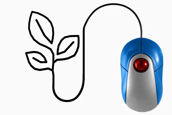 Computer mouse environmental concept — Stock Photo, Image