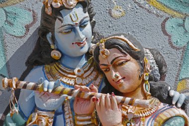 Radha Krishna'nın heykel