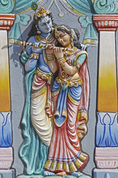 Radha Krishna'nın heykel