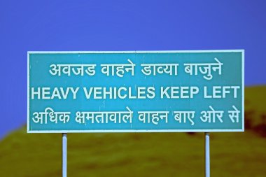 ağır vasıta sol, yol işaretleri devam etti