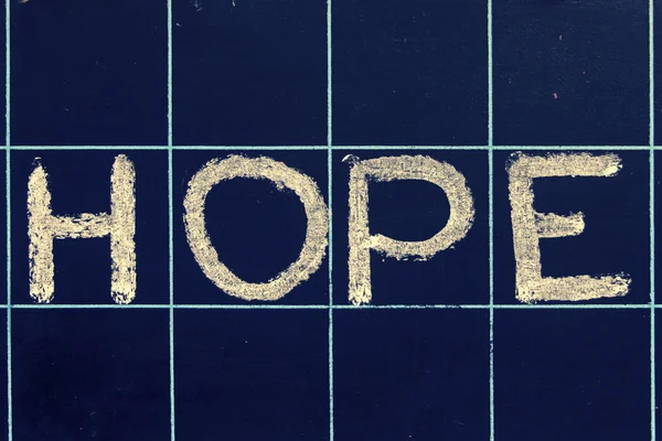 Hope written on blackboard — Stock Photo, Image