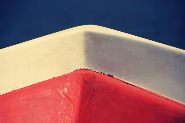 Balsa barco frente ponta close-up — Fotografia de Stock