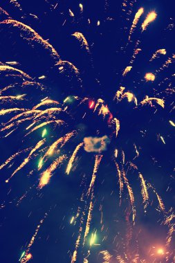 Havai fişek ışıkları, Diwali Hindistan festivalin zaman zaman