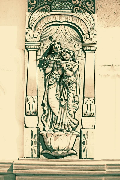 Radha Krishna'nın heykel