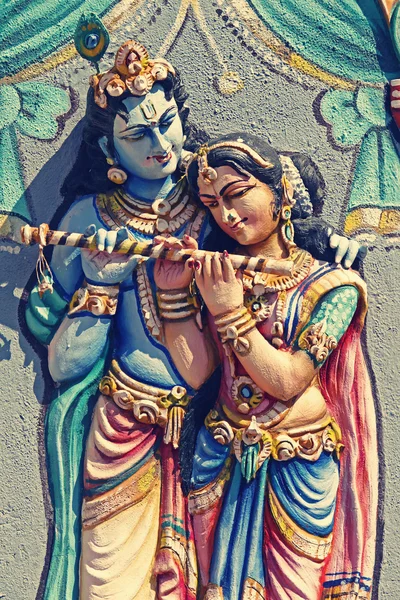 Escultura de Radha Krishna — Foto de Stock