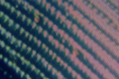 led ekran yakın çekim