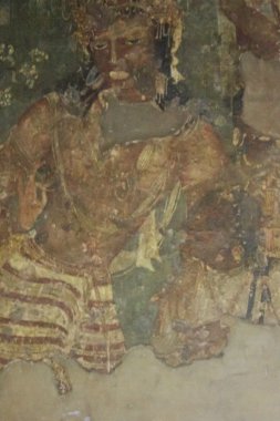 Vajrapani resim, Ajanta Cave No. 1, Ajanta, Aurangabad, ın