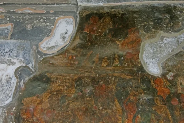 在南迪·曼达帕的天花板上的绘画遗骨 — 图库照片