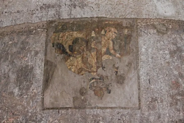 Schilderijen op muur, Ajanta Cave nr. 10, Ajanta, Aurangabad, India — Stockfoto