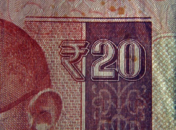 Bankbiljet van twintig rupee — Stockfoto