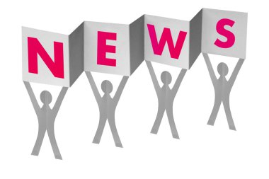 haber yazma bayrak erkeklerle kağıt