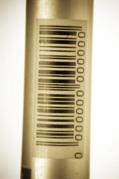 Codice a barre sulla penna — Foto Stock