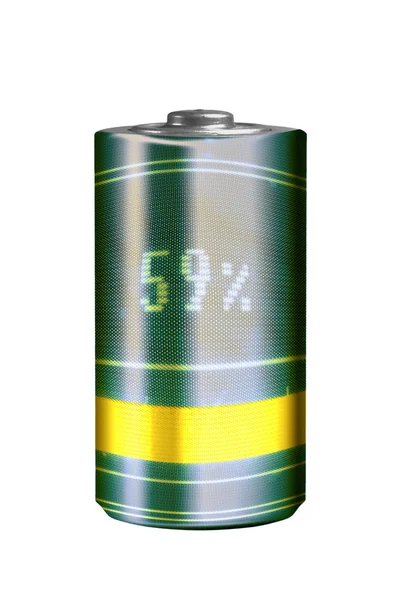 Batterij opladen batterijniveau-indicator — Stockfoto