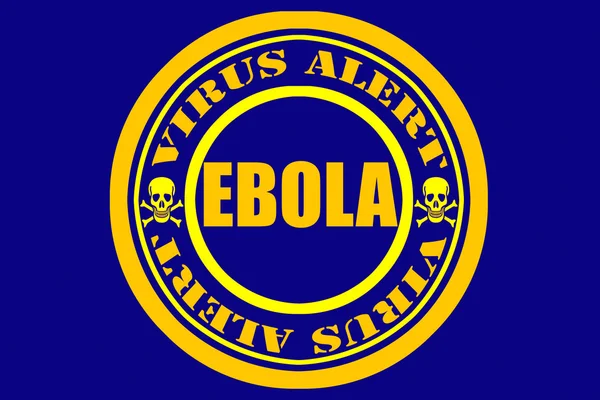 Ebola Virus Alert, Danger Sign — Stock Photo, Image