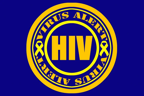 HIV, AIDS Virus Alert Concept — Stock Photo, Image