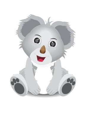 Komik çizgi film koalası.