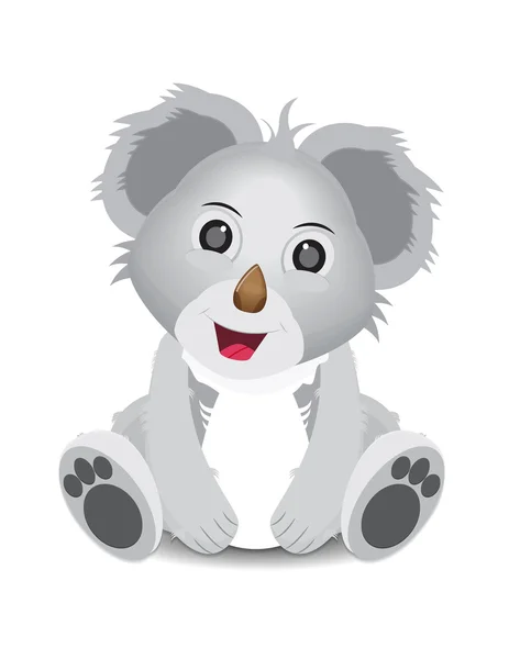 Divertido koala de dibujos animados — Vector de stock