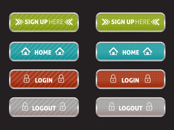 ホーム ページのボタン — ストックベクタ