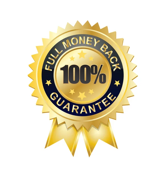 100 full moneyback guarantee — Stock Vector