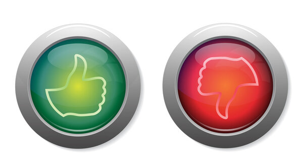 LIke And Unlike Icons Set