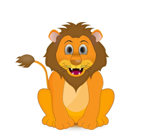 Lion illustration isolated — Stock Vector