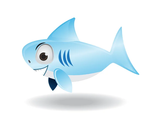 Słodkie rekin ilustrator — Wektor stockowy