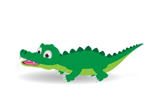 Crocodile mignon isolé — Image vectorielle