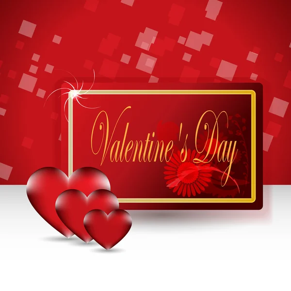 Valentines Day Card — Stock Vector