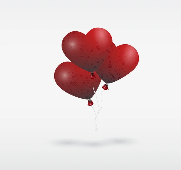 Amor vermelho Valentines — Vetor de Stock
