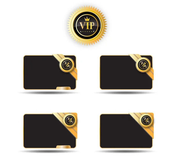 Tarjeta VIP y etiqueta VIP — Vector de stock