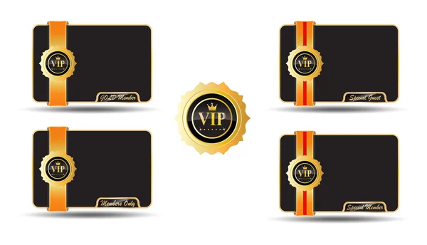 Etiquetas VIP Golden — Archivo Imágenes Vectoriales