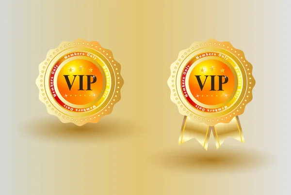 Badge VIP Or Arrière-plan — Image vectorielle