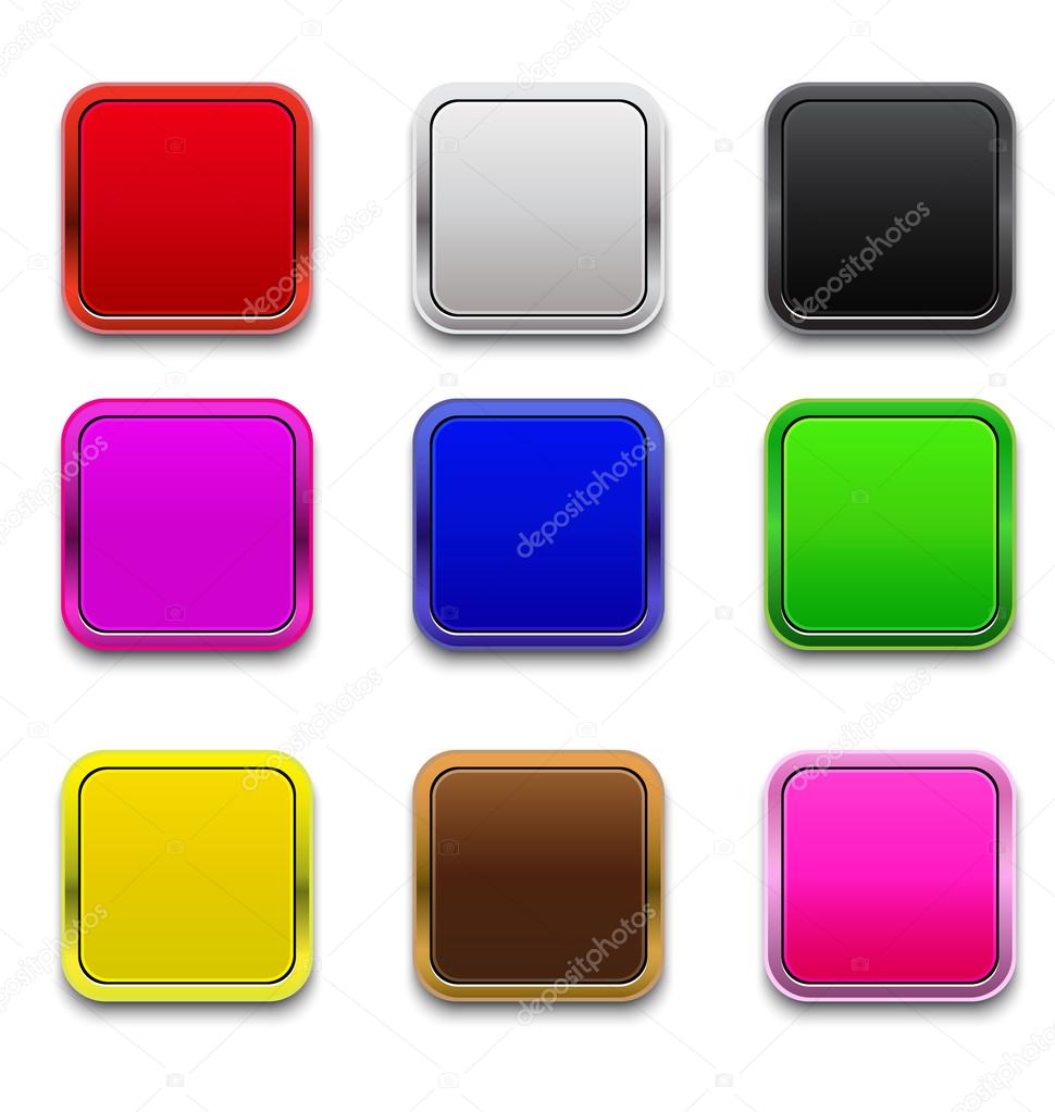 Blank Square Color Icons