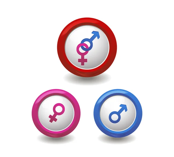 Gender Sign Icon — Stock Vector