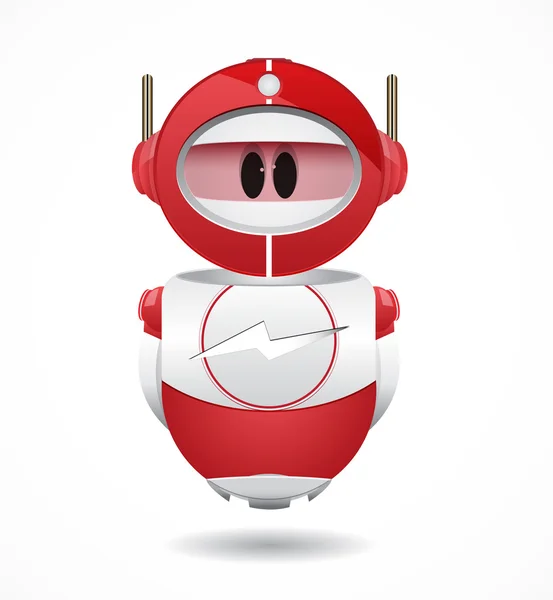 Robot rojo 4iU — Vector de stock