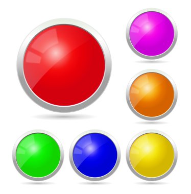 Parlak renk ile boş simgeler