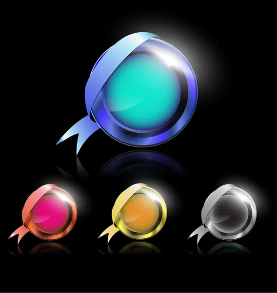 Kurdele ile yuvarlak simgeler