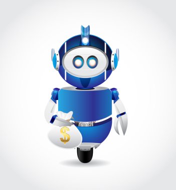 Robot taşıma para çantası