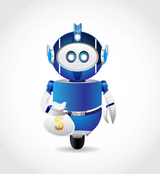Robot taşıma para çantası