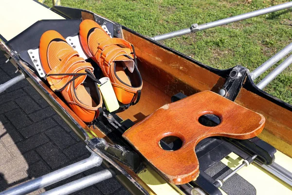スポーツボートの列のボート席 — ストック写真