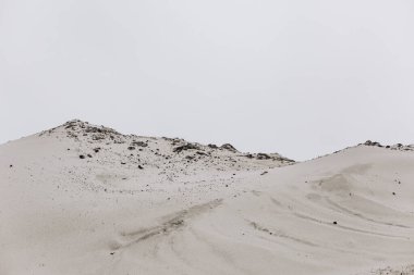 Kumlu çöl terk edilmiş plaj dokusu tatil beldesi yaz turnuvası